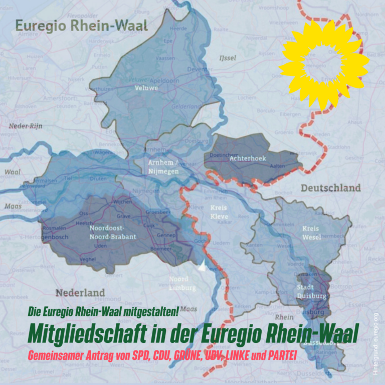 Graf und GRÜNE organisieren Mehrheit für Beitritt zur Euregio Rhein-Waal