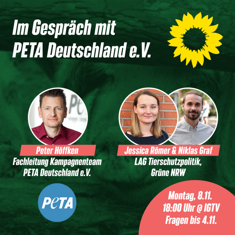 Im Austausch mit PETA Deutschland e.V.