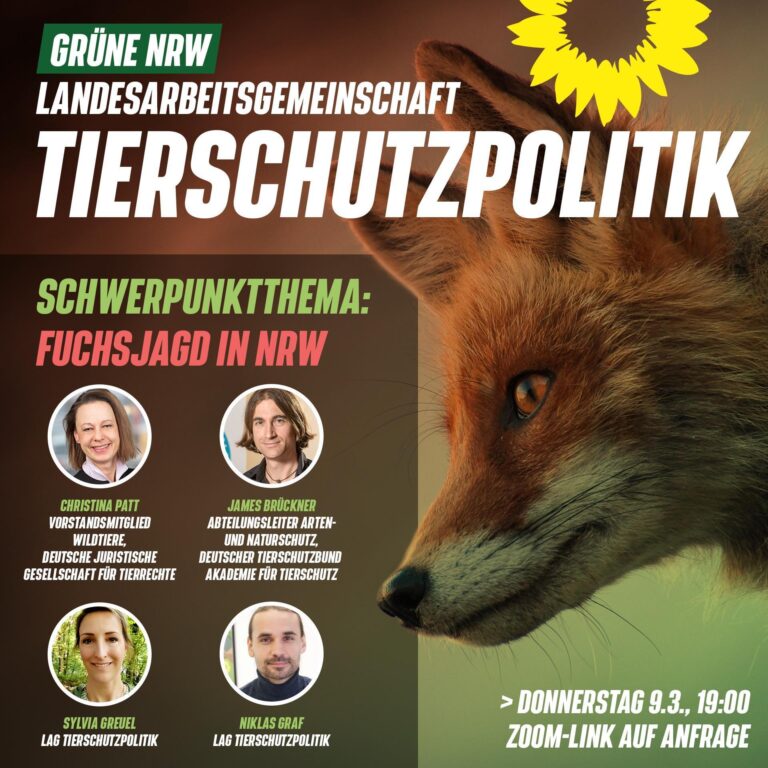 LAG Tierschutzpolitik im Austausch zum Thema Fuchsjagd in NRW